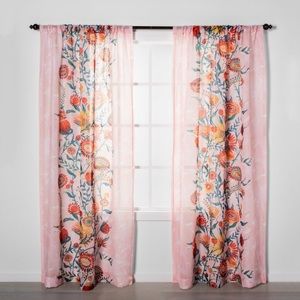Floral window curtains from Target by Opalhouse